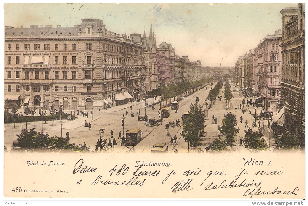 Vienne Wien Scottenring Hotel De France (tram - Ringstrasse