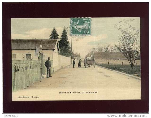 78 Entrée De Freneuse Par Bonnières édit. Aumonier Couleur Toilée , Animée , Maison à Louer - Freneuse