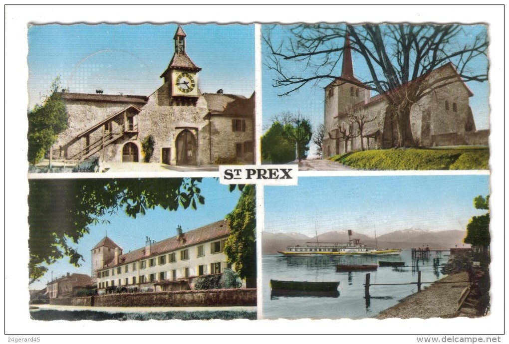 CPSM SAINT PREX (Suisse-Vaud) - 4 Vues - Saint-Prex