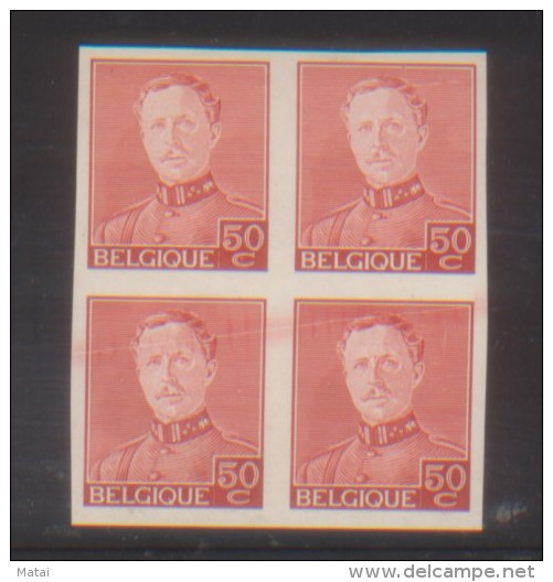 BELGIQUE IMPERF. 50 C X4 SPECIMEN? - Ohne Zuordnung