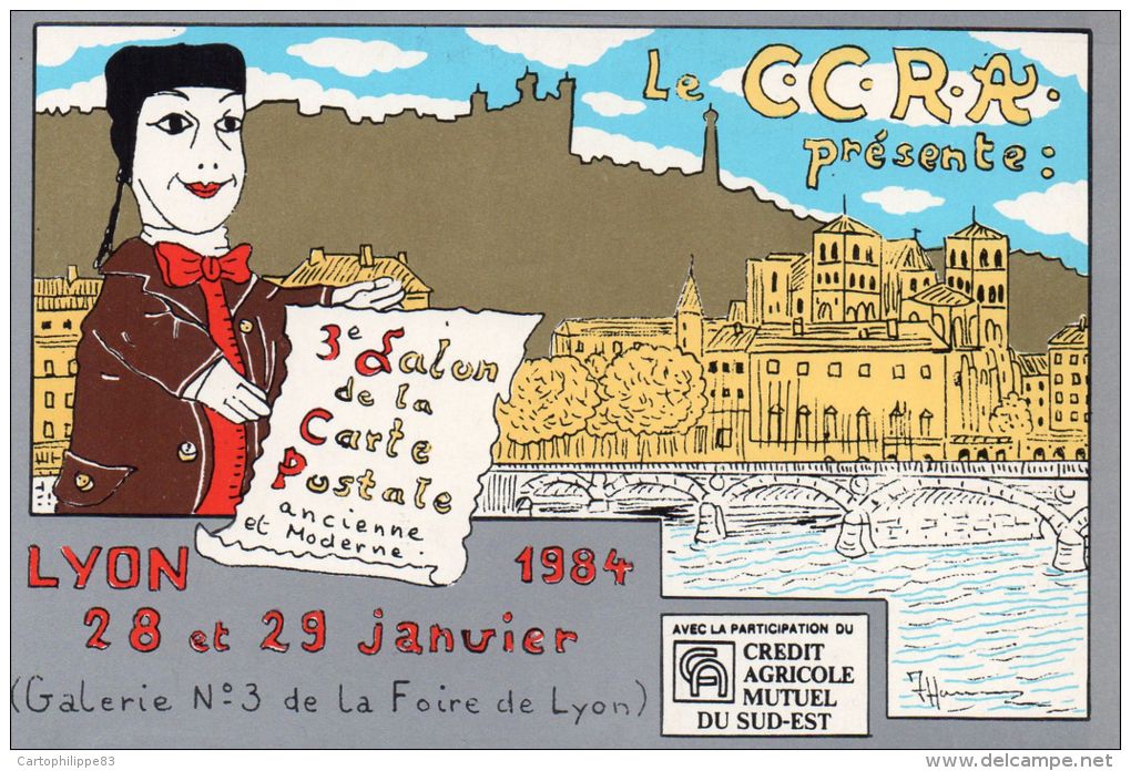 ILLUSTRATEUR  PATRICK HAMM SALON DE LA CP À LYON 1984 GUIGNOL - Hamm