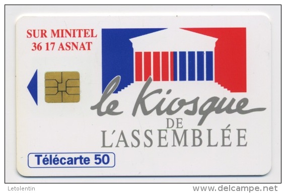 FRANCE - LE KIOSQUE DE L'ASSEMBLÉE - 50 U   (USAGÉ) - 1993