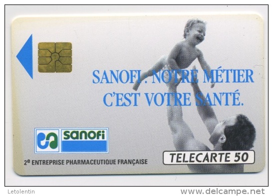 FRANCE - SANOFI - 50 U  (USAGÉ) - 1990