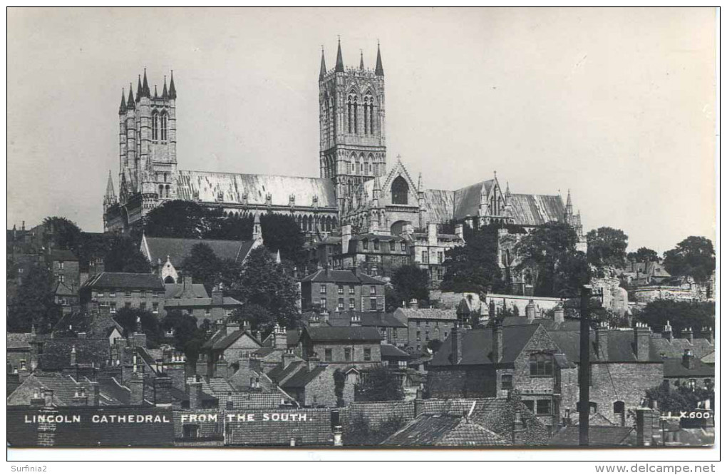 LINCS - LINCOLN - CATHEDRAL FROM THE SOUTH RP  Li342 - Lincoln