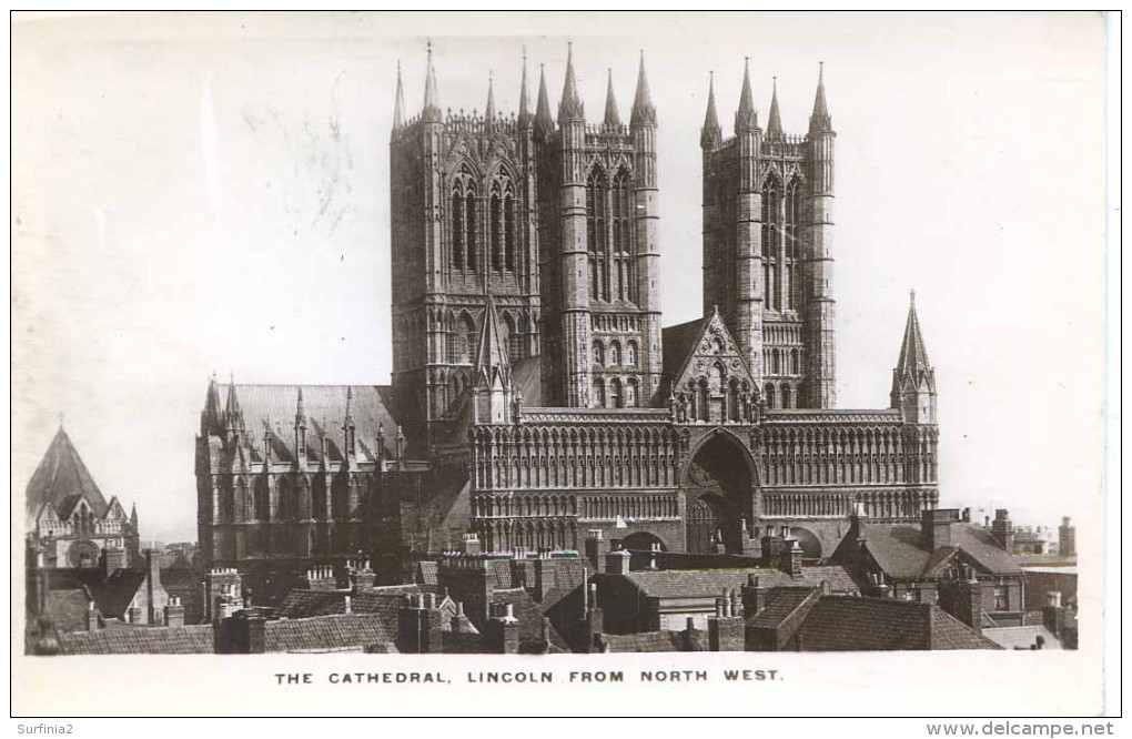 LINCS - LINCOLN - CATHEDRAL FROM THE NORTH WEST RP  Li343 - Lincoln