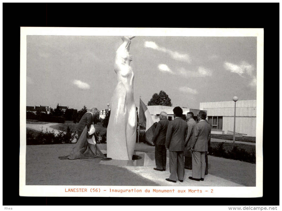 56 - LANESTER - Monument Aux Morts - Inauguration - Sculpteur Daniel Druet - 1985 - Lanester