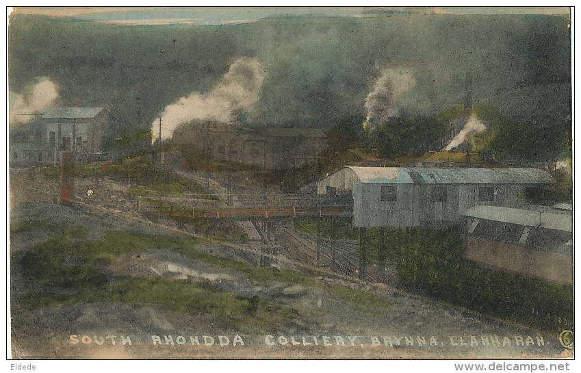 South Rhondda Colliery Bryhna , Llanharah Coal Mines Mines Charbon - Unknown County