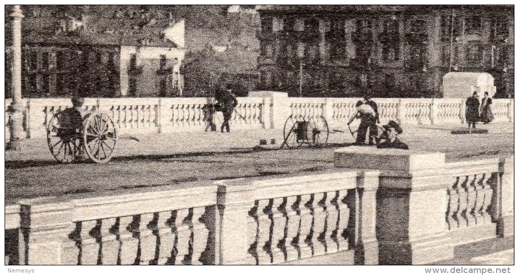 SPL 1909 TORINO PONTE UMBERTO I FP V SEE 3 SCANS ANIMATA CARRETI GUARDA INGRANDIMENTO - Ponts