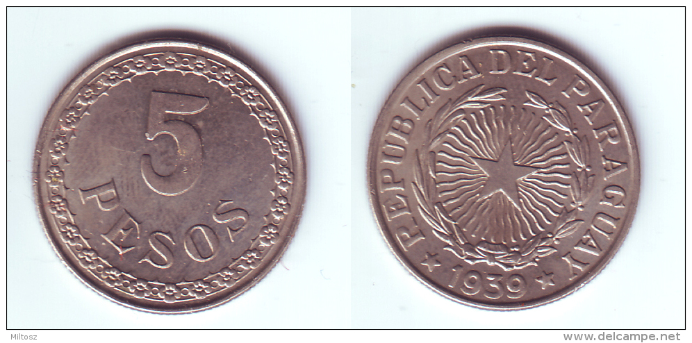 Paraguay 5 Pesos 1939 - Paraguay