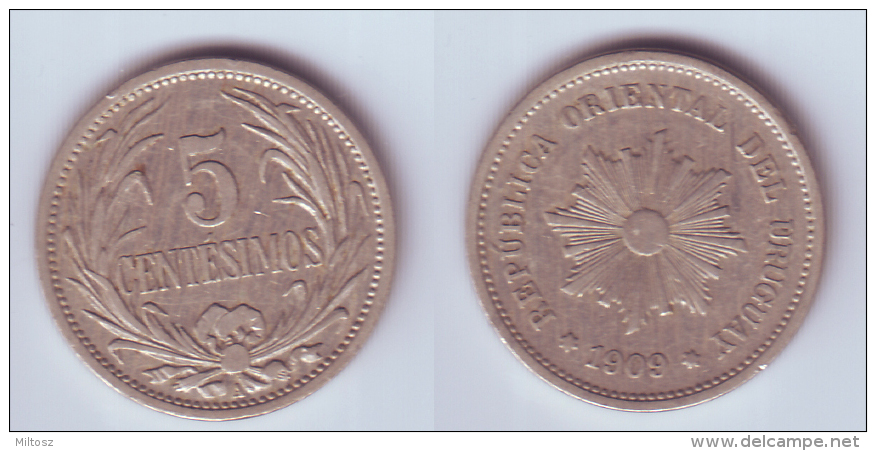 Uruguay 5 Centesimos 1909 - Uruguay