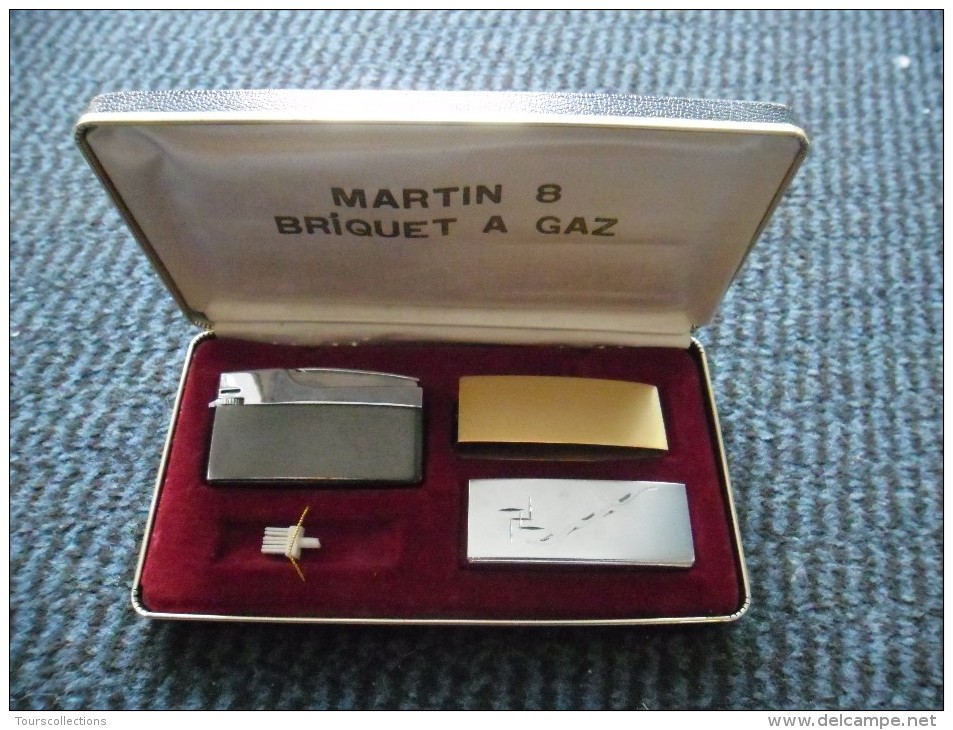 Briquet MARTIN 8 A GAZ Avec Son écrin D'origine Et Ses Corps De Rechange époque WW2. Jude Juif Judaisme - Sonstige & Ohne Zuordnung