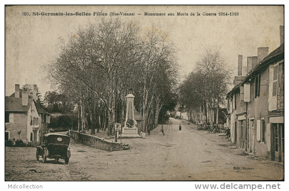 87 SAINT GERMAIN LES BELLES / Monument Aux Morts De La Guerre 1914-1918 / - Saint Germain Les Belles