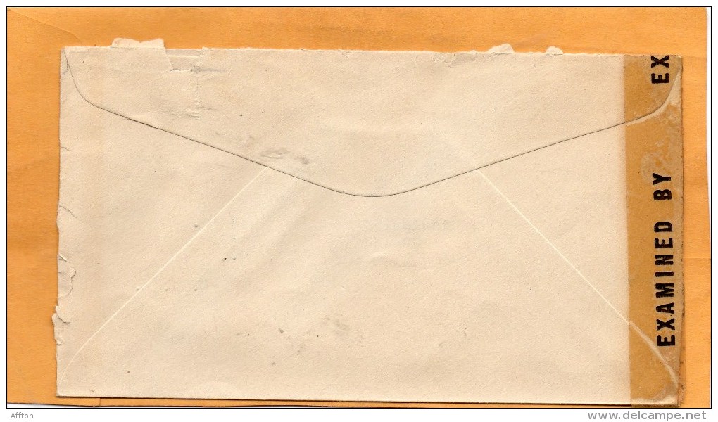 Honduras 1944 Censored Cover Mailed To USA - Honduras