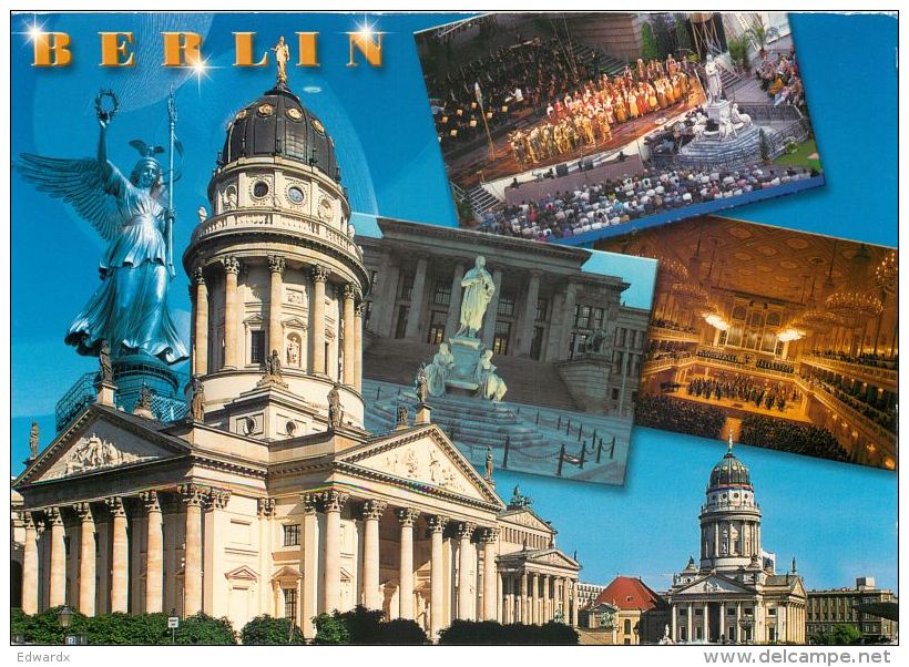 Gendarmenmarkt Deutscher Dom Berlin Germany Postcard Used Posted To UK 2003 Nice Stamp - Mitte