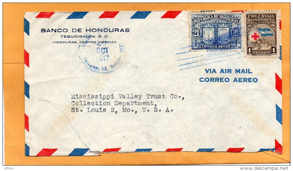 Honduras 1947 Cover Mailed To USA - Honduras