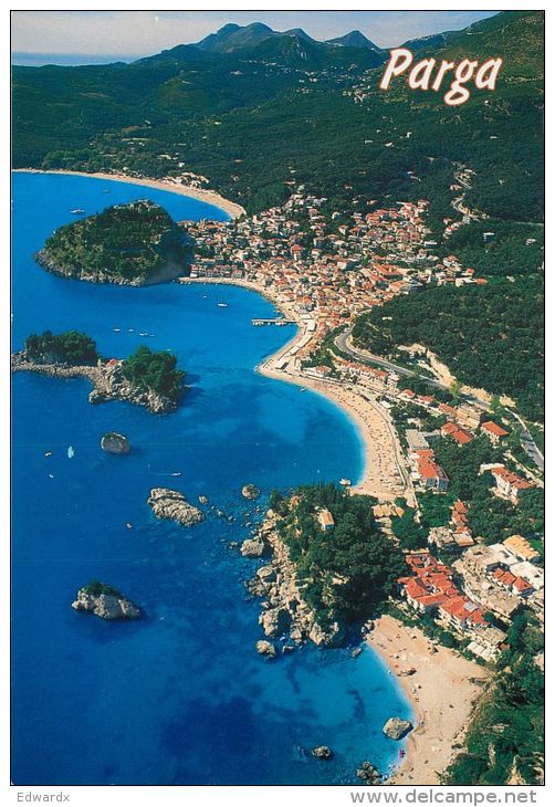 Parga Greece Postcard Used Posted To UK 2007 ITALY Nice Stamp - Greece