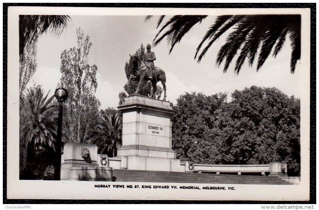 AUSTRALIE - MELBOURNE - MEMORIAL KING EDWARD VII - RARE PHOTOCARD - MURRAY VIEWS - Melbourne