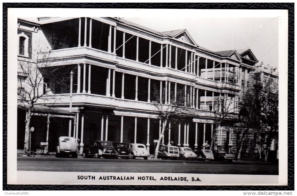 ADELAIDE - SOUTH AUSTRALIAN HOTEL - OLDTIMER  - MURRAY VIEWS - OLD PHOTOCARD - Adelaide