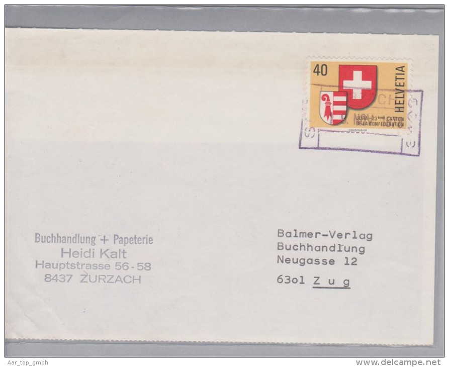 Heimat AG Zurzach 1978-11-19  Bahnstationsstempel Auf Bücherzettel - Storia Postale