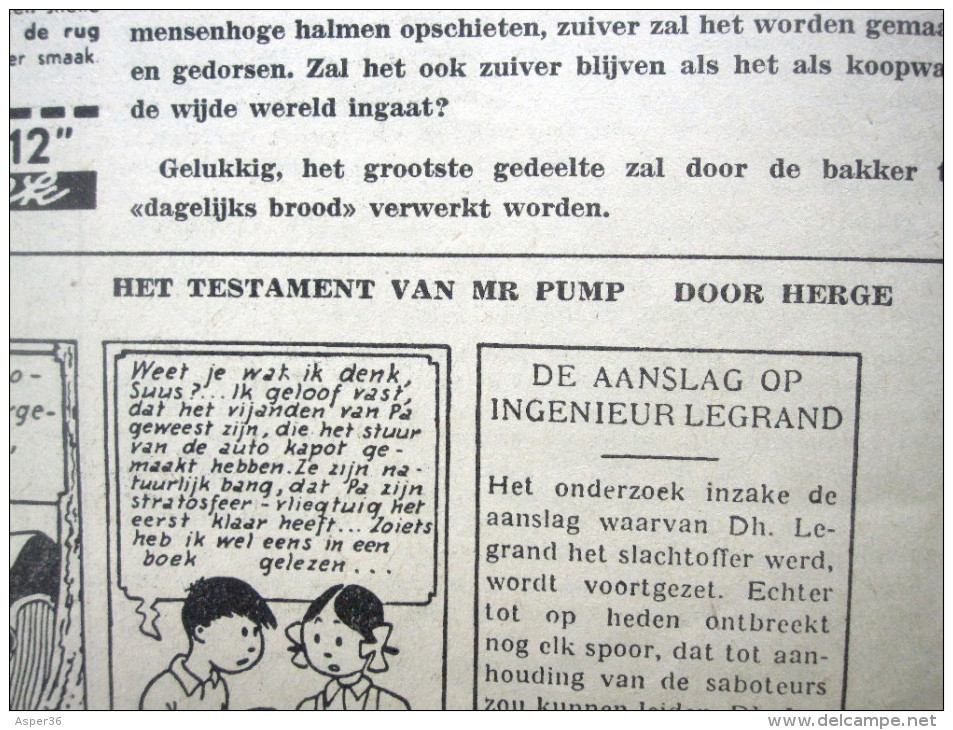 Parochieblad Van Beselare (Het Testament Van Mr Pump Door Hergé ) 1954 - Hergé