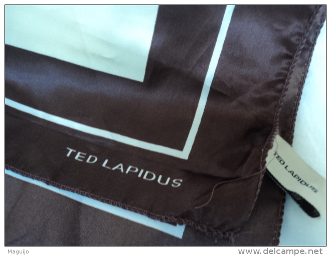 TED LAPIDUS " FOULARD " SIGLE SUR LE FOULARD & SUR L´ETIQUETTE   VOIR & LIRE !!! - Miniaturen Flesjes Dame (zonder Doos)