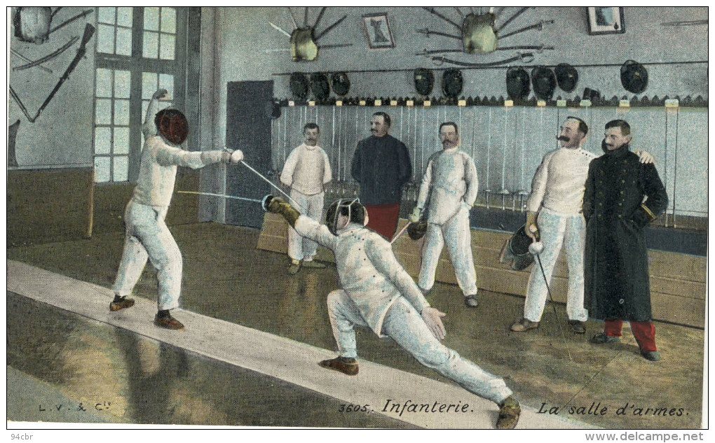 CPA ( ESCRIME) Infanterie La Salle D Armes - Fencing