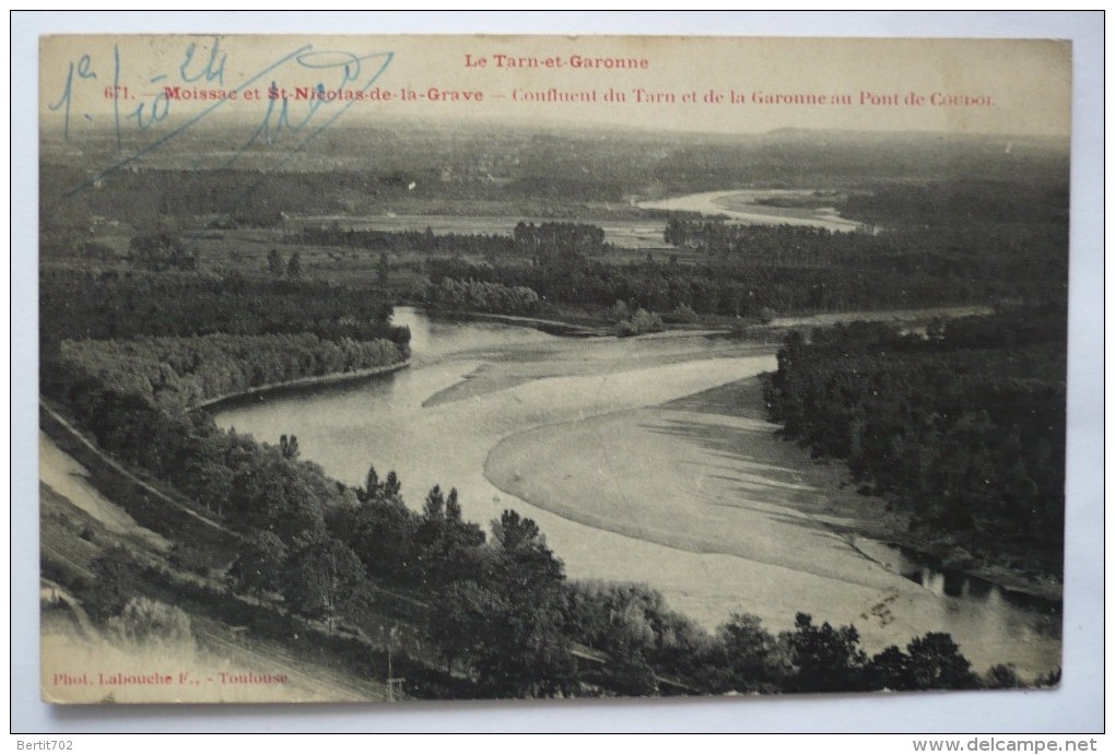 82 - MOISSAC Et ST-NICOLAS-DE-LA-GRAVE - Confluent Du TARN Et De La GARONNE Au Pont De COUDOL - Saint Nicolas De La Grave