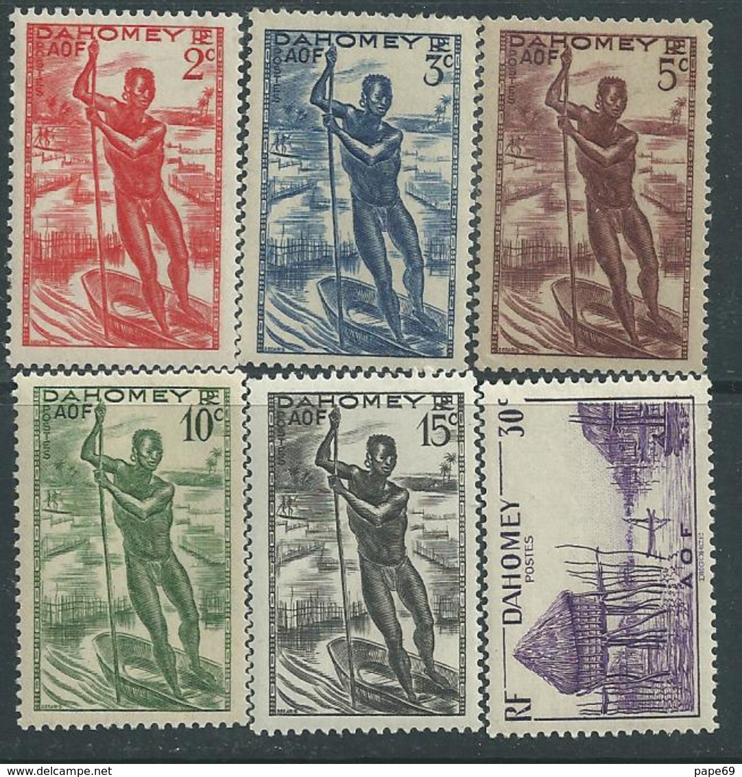 Dahomey  N° 120 / 29  X   Les 10  Valeurs Trace De Charnière Sinon  TB - Ongebruikt