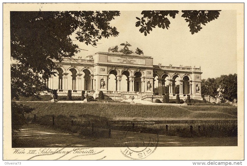 WIEN, Schönbrunn  Gloriette  - 2 Scans - Château De Schönbrunn