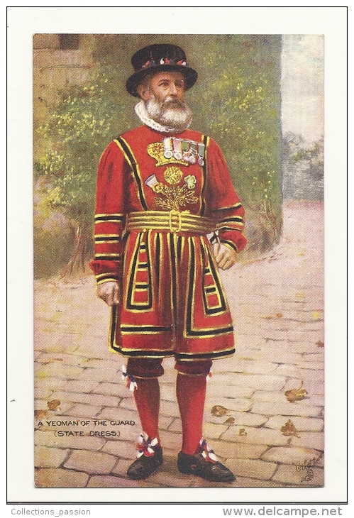 Cp, Militaria, A Yeoman Of The Guard (State Dress) - Personen