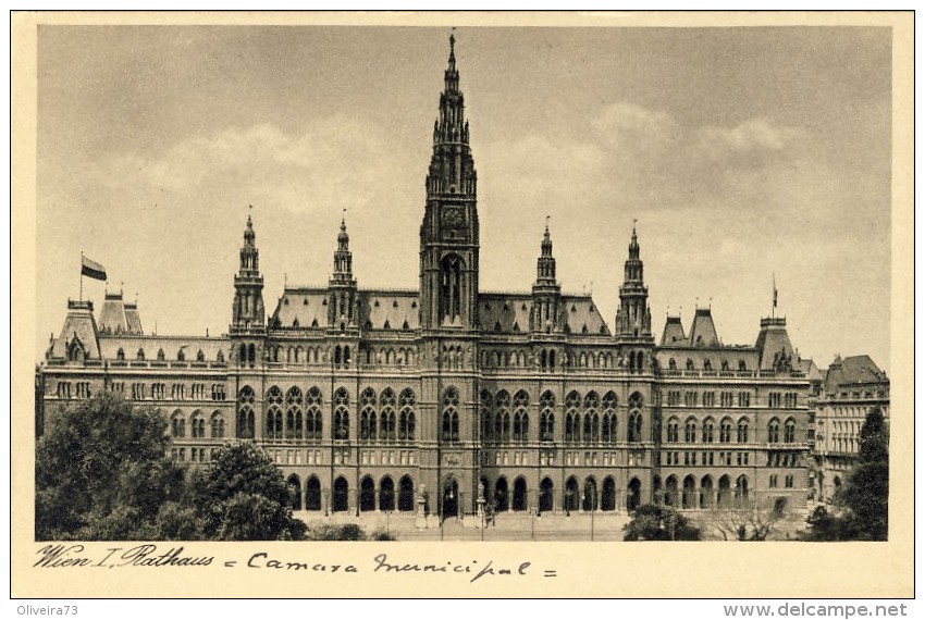 WIEN, Rathaus - 2 Scans - Wien Mitte