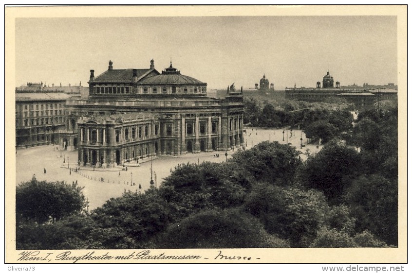 WIEN, Burgtheater Mit Staatsmuseem - 2 Scans - Museen