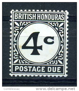 BRITISH  HONDURAS    1956     4c  Black   Postage  Due      MNH - British Honduras (...-1970)