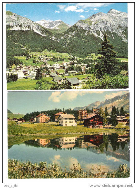 Schweiz - 2 Cards - Lenzerheide - Lantsch/Lenz