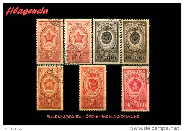 TRASTERO. RUSIA. USADOS. 1952-1953 ÓRDENES NACIONALES - Usados