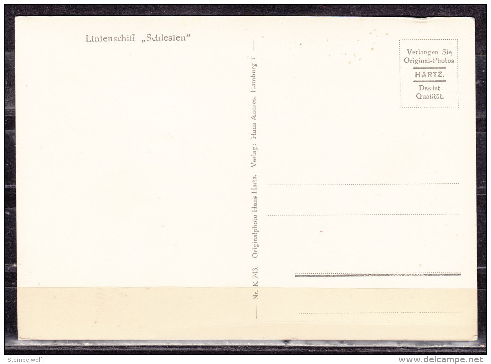 Linienschiff Schlesien (52128) - Guerre