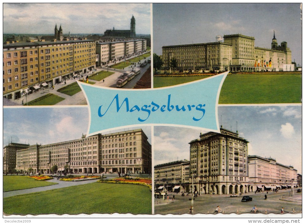 P4386 Magdeburg Bauten Des Sazialismus  Germany  Front/back Image - Magdeburg