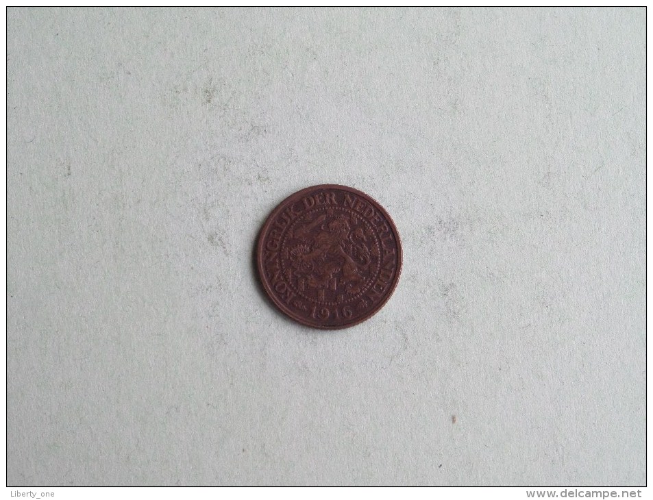 1916 - 1 Cent / KM 152 ( Uncleaned - For Grade, Please See Photo ) ! - 1 Cent