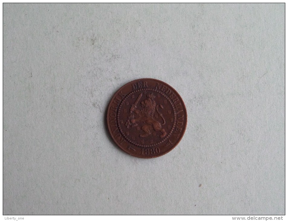 1880 - 2 1/2 Cent / KM 108 ( Uncleaned - For Grade, Please See Photo ) ! - 1849-1890 : Willem III