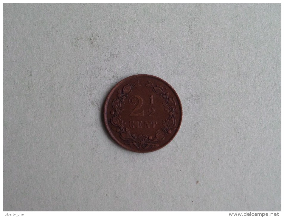 1880 - 2 1/2 Cent / KM 108 ( Uncleaned - For Grade, Please See Photo ) ! - 1849-1890 : Willem III