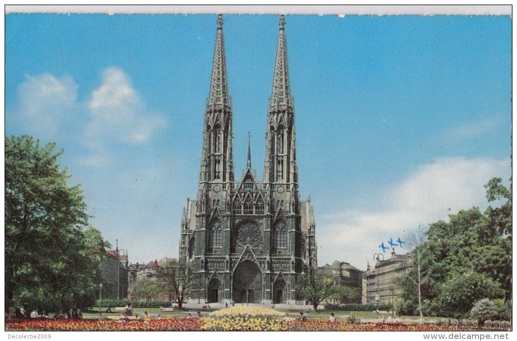 P4609 Wien Votivkirche Austria Front/back Image - Churches