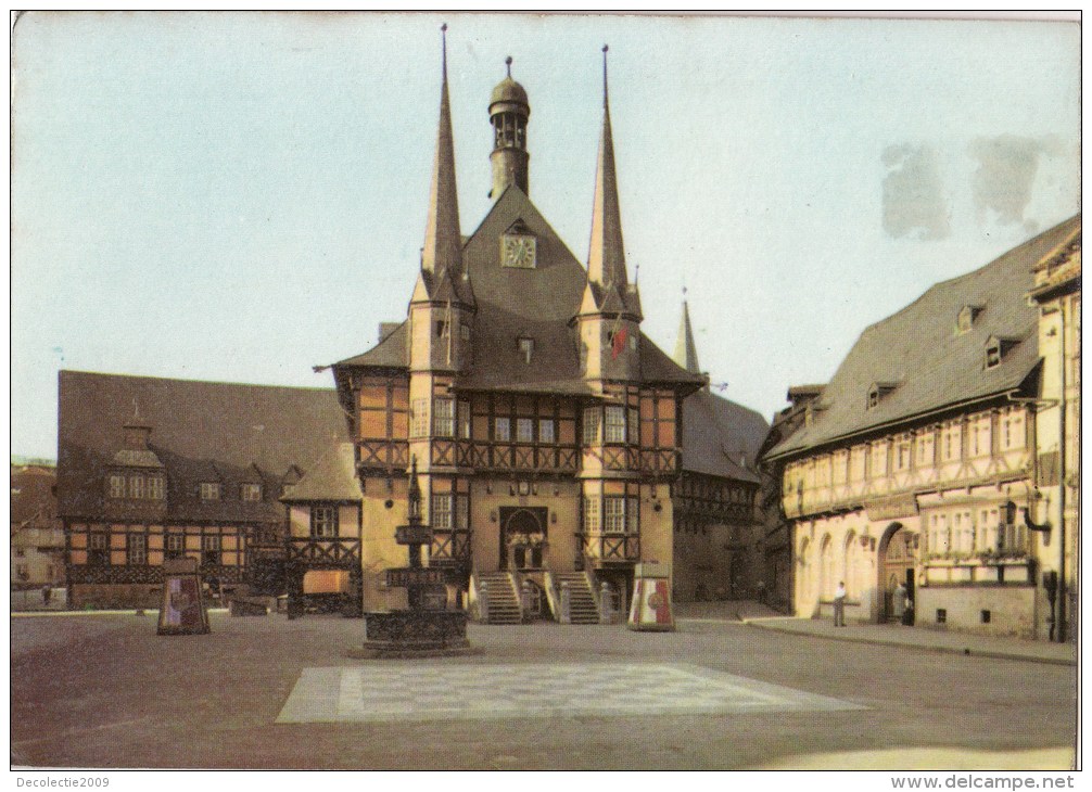 P4644 Weringerode Gartz Rathaus Und Hotel Gostisces Germany   Front/back Image - Gartz