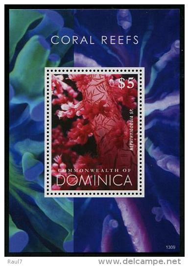 Dominica 2013 - Faune Marine, Coraux - Feuillet Neuf // Mnh - Dominica (1978-...)
