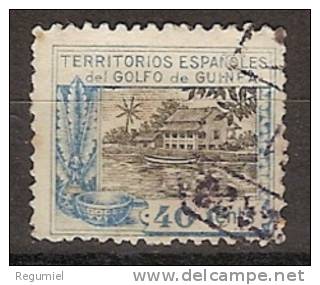 Guinea U 173 (o) Casa De Nipa. 1924 - Guinea Española