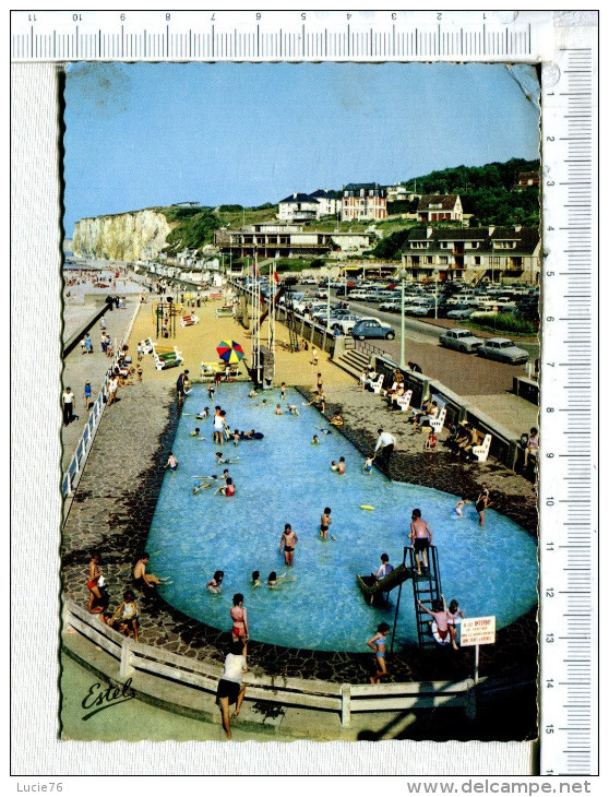 VEULES LES ROSES  -  La Plage Avec Les  Jeux D Enfants Et La Piscine - Veules Les Roses