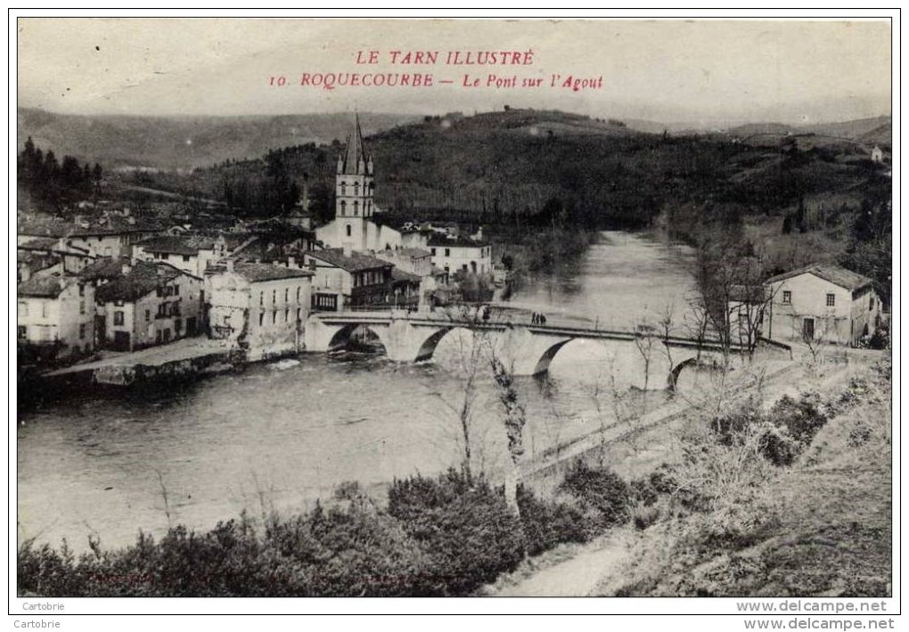 81-ROQUECOURBE-Le Pont Sur L´Agout- - Roquecourbe