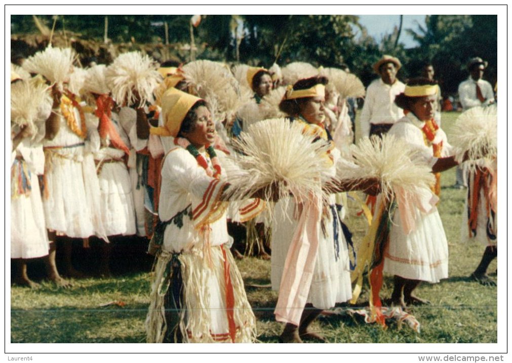 (PH 741) New Caledonia Dancers (cut Short) - New Caledonia