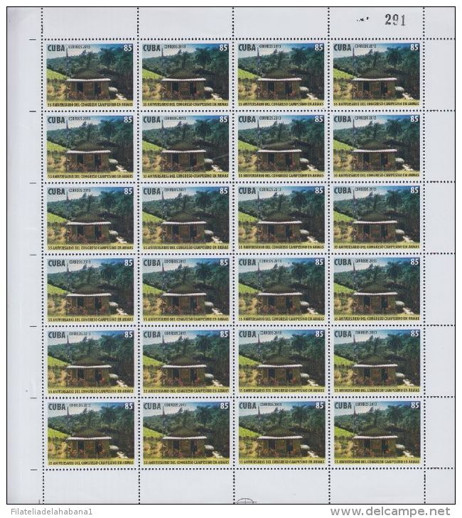 2013-H-116 CUBA MNH. 55 ANIVERSARIO DEL CONGRESO CAMPESINO EN ARMAS. - Hojas Y Bloques