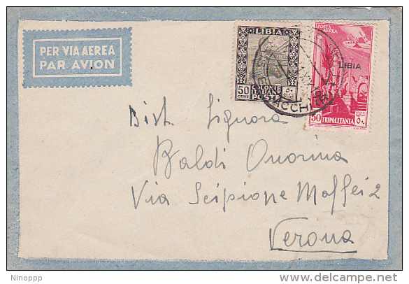 1941 Libya Cover  Sent To Verona - Libia