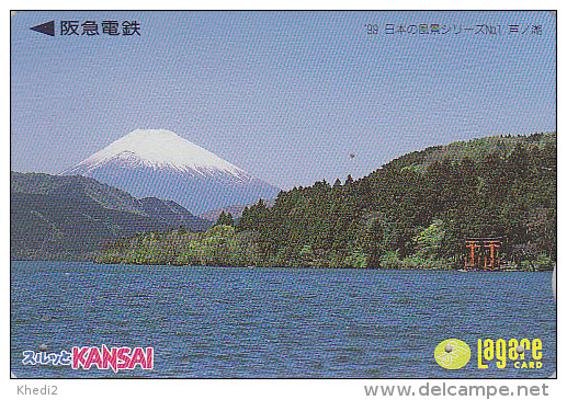 Carte Prépayée Japon - MONT FUJI / Série 99 N°1 - Mountain Japan Prepaid Card - Berg Lagare Karte - 145 - Japon